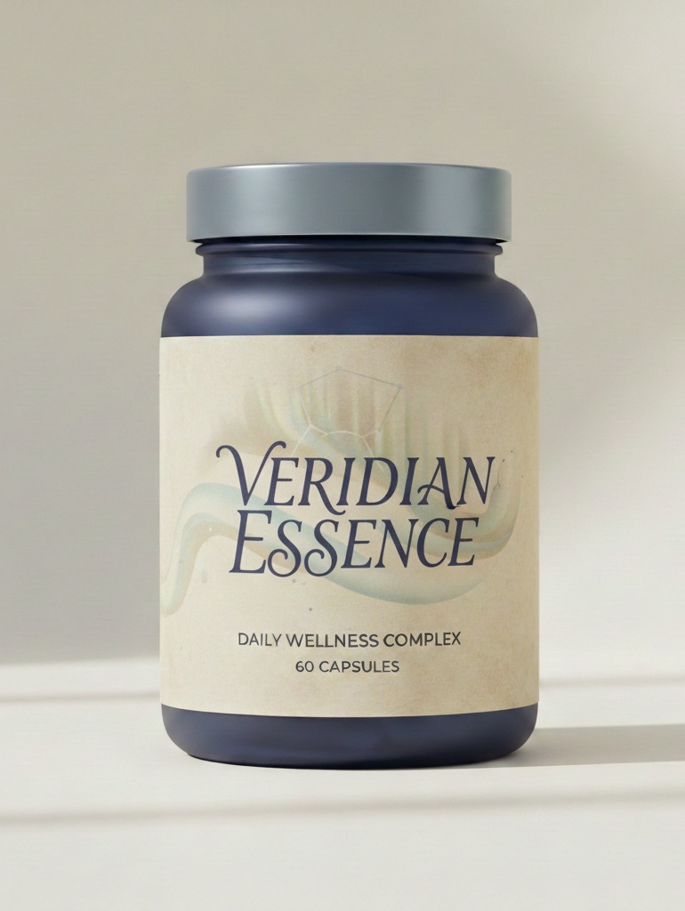 Veridian Essence package on a light Nordic style background